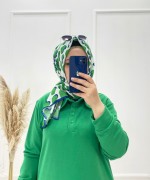 Şahane Tesettür Tunik Yeşil  Yeşil
