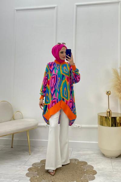 Güneş Tesettür Tunik Pembe