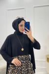 Bella Tesettür Elbise Siyah