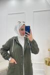Berrak Tesettür Kot Kap Yeşil