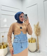 Alin Tesettür Takım Taba Taba