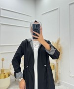 Melisa Tesettür Trenç Trenç Siyah Siyah