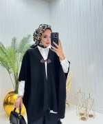 Alisa Tesettür Panço Siyah  Siyah