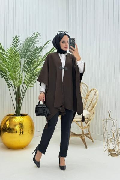 Alisa Tesettür Panço Kahverengi