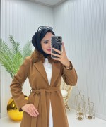 Prenses Tesettür Kaban Tarçın Tarçın
