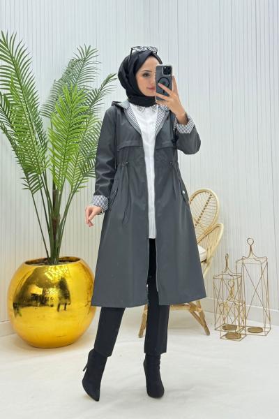 Eva Tesettür Trenç Antrasit