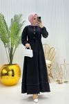 Çisem Tesettür Elbise Siyah