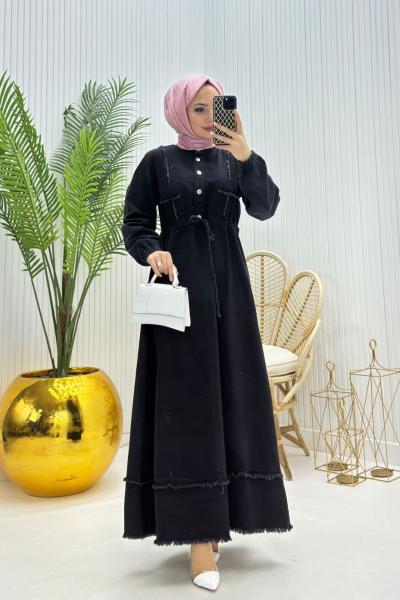Çisem Tesettür Elbise Siyah