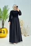 Belinay Tesettür Elbise Siyah