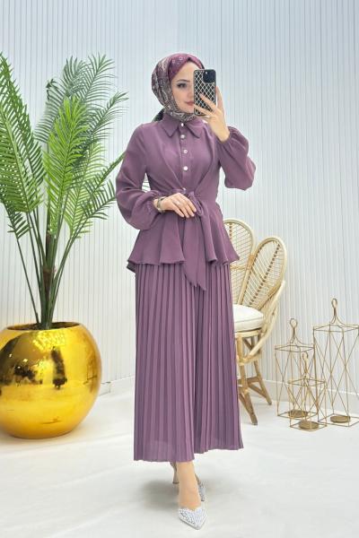 Lal Tesettür Takım Gül