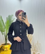 Lal Tesettür Takım Siyah Siyah