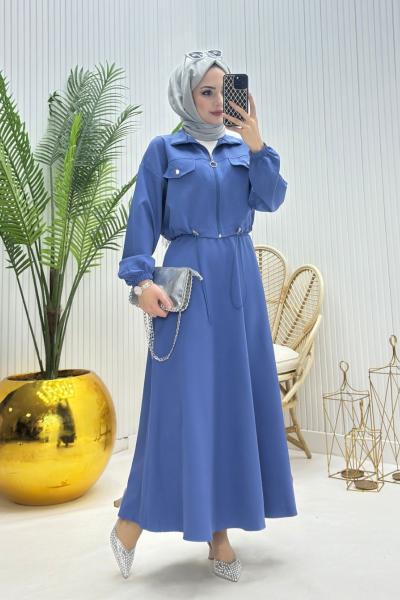 Mini Tesettür Takım İndigo