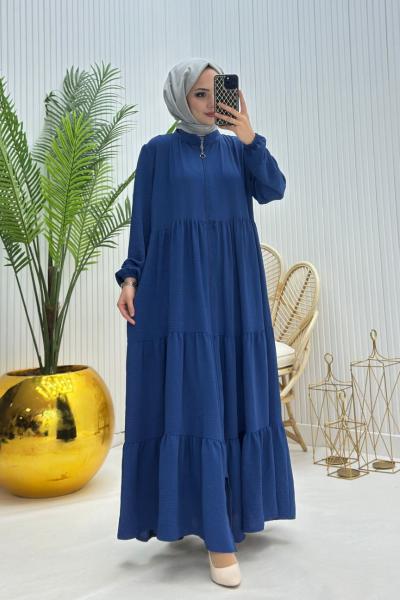 Ceren Tesettür Ferace İndigo