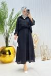 Papatya Tesettür Takım Siyah