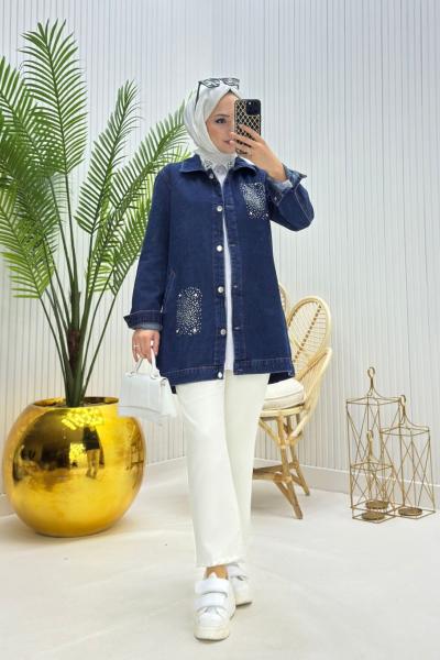 Parla Tesettür Ceket Lacivert