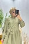 Şahika Tesettür Elbise Yeşil