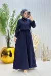 Eylül Tesettür Takım Lacivert