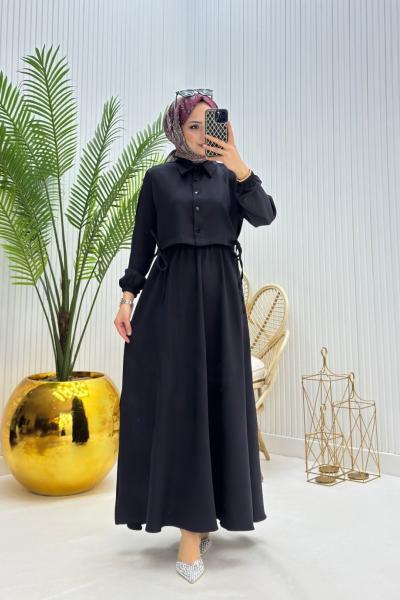 Eylül Tesettür Takım Siyah