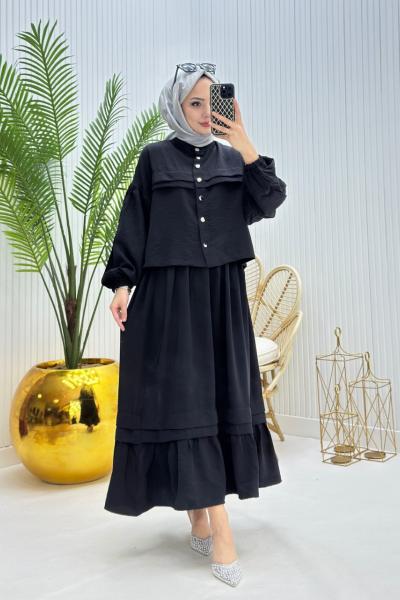 Harika Tesettür Takım Siyah