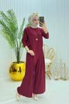 Sindrella Tesettür Takım Bordo