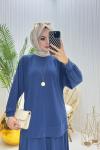 Müjgan Tesettür Takım İndigo