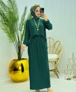 Selma Tesettür Takım Zümrüt Zümrüt