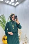 Selma Tesettür Takım Zümrüt
