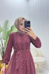 Meryy Tesettür Elbise Gül