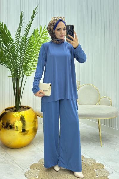 Ekonomix Tesettür Takım İndigo
