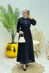 Rana Tesettür Elbise Siyah