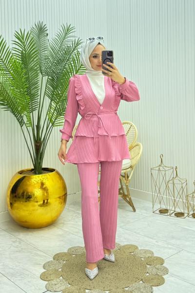 Akordion Takım Pembe