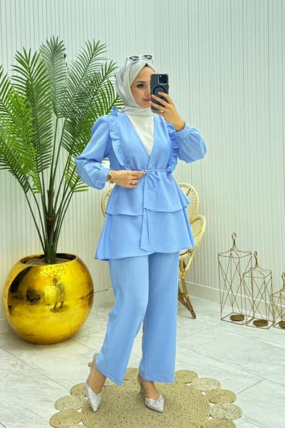 Akordion Takım Mavi