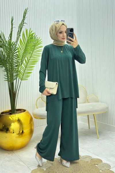 Ekonomix Tesettür Takım Zümrüt