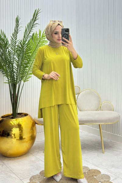Ekonomix Tesettür Takım Yağ Yeşili