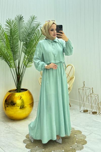 Seren Elbise Mint Yeşili