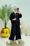 Yıldız Tesettür Takım Siyah