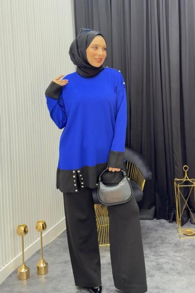 Esma Takım Saks Mavisi