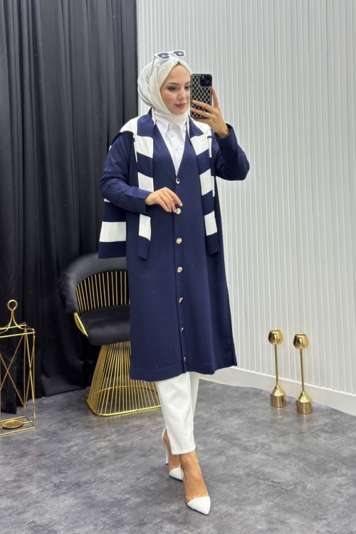 Ada Hırka Lacivert