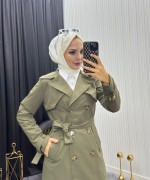 Zincir Detay Trenç Haki Yeşili  Haki