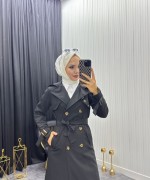 Zincir Detay Trenç Siyah Siyah