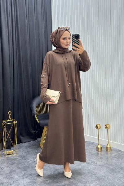 Aya Takım Kahverengi