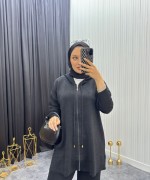 Simli Takım Siyah Siyah