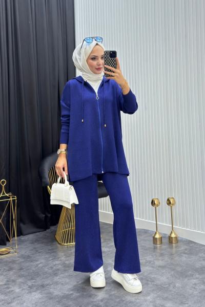 Simli Takım Saks Mavisi