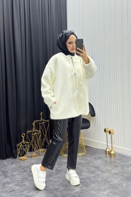 Peluş Mont Siyah