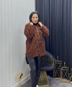 Peluş Mont Kahverengi  Kahverengi