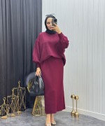 Nora Takım Bordo Bordo