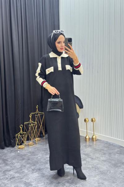 Züleyha Elbise Siyah