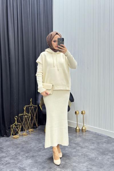 Süveterli Elbise Taş