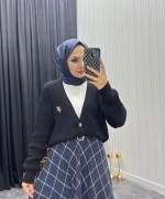 Ekose Takım Siyah Siyah