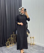 Eyşan Elbise Siyah Siyah